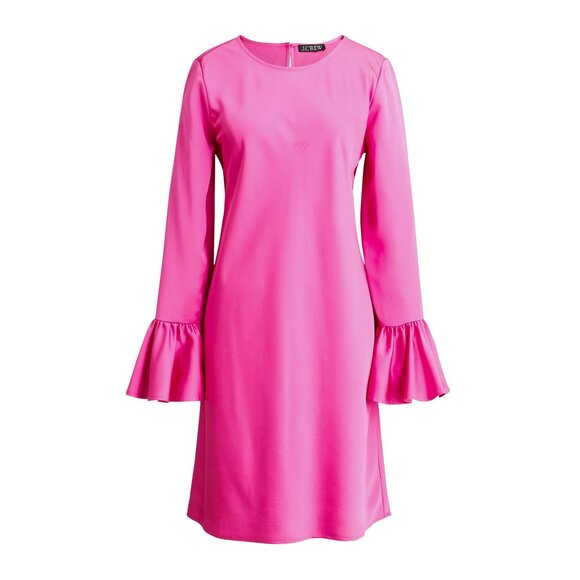 NWT J. Crew Womens Size 4 Pink Winter Garden Satin Mini Dress NEW - Picture 1 of 4